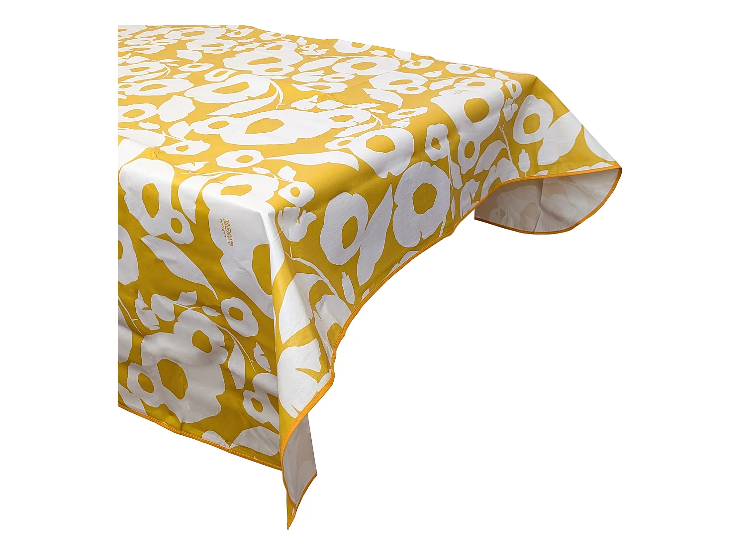 Nappe rectangle 130x160 cm antitaches GRANDIR jaune
