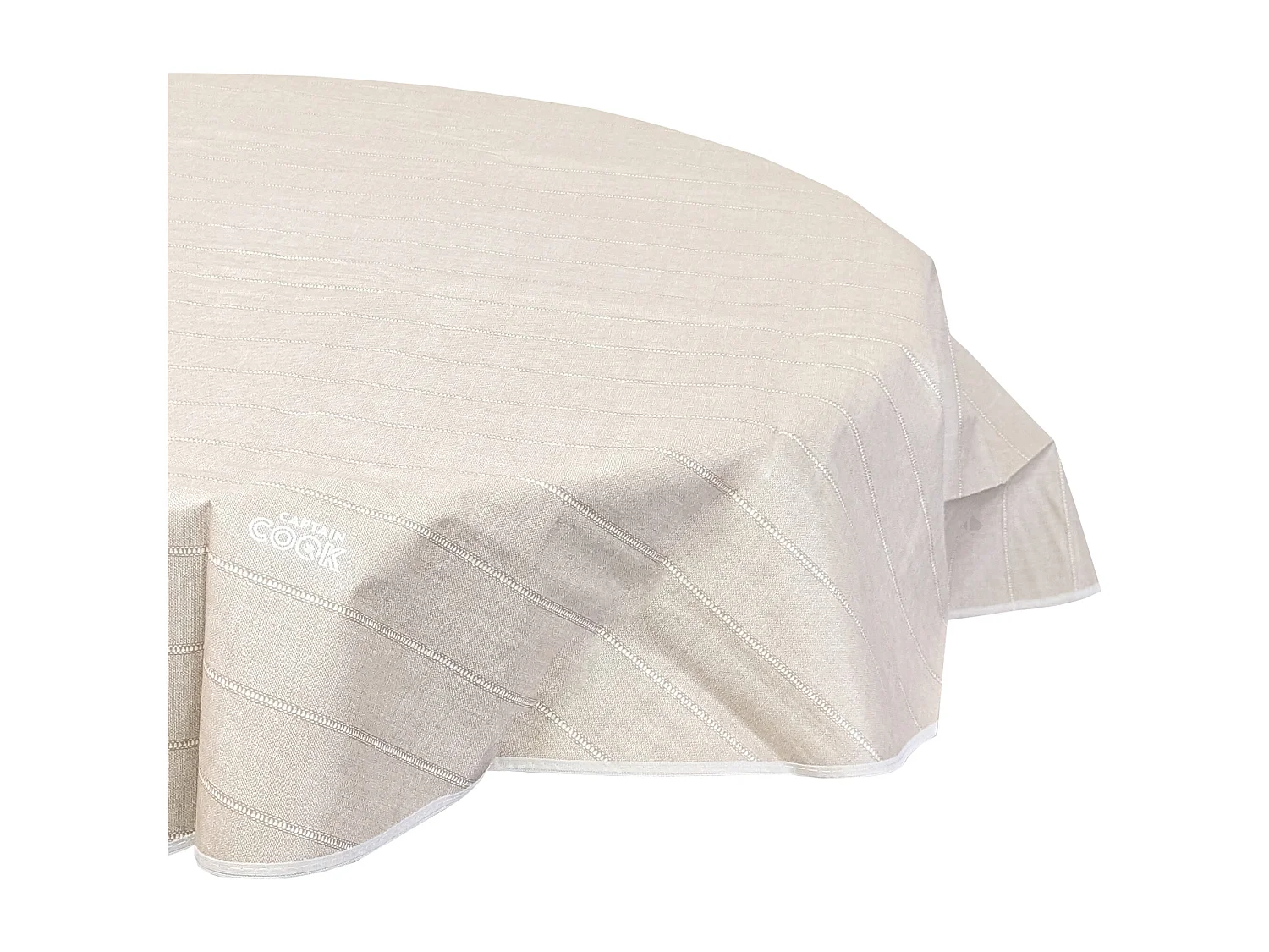 Nappe ronde 160cm antitaches collection BALANCE couleur beige