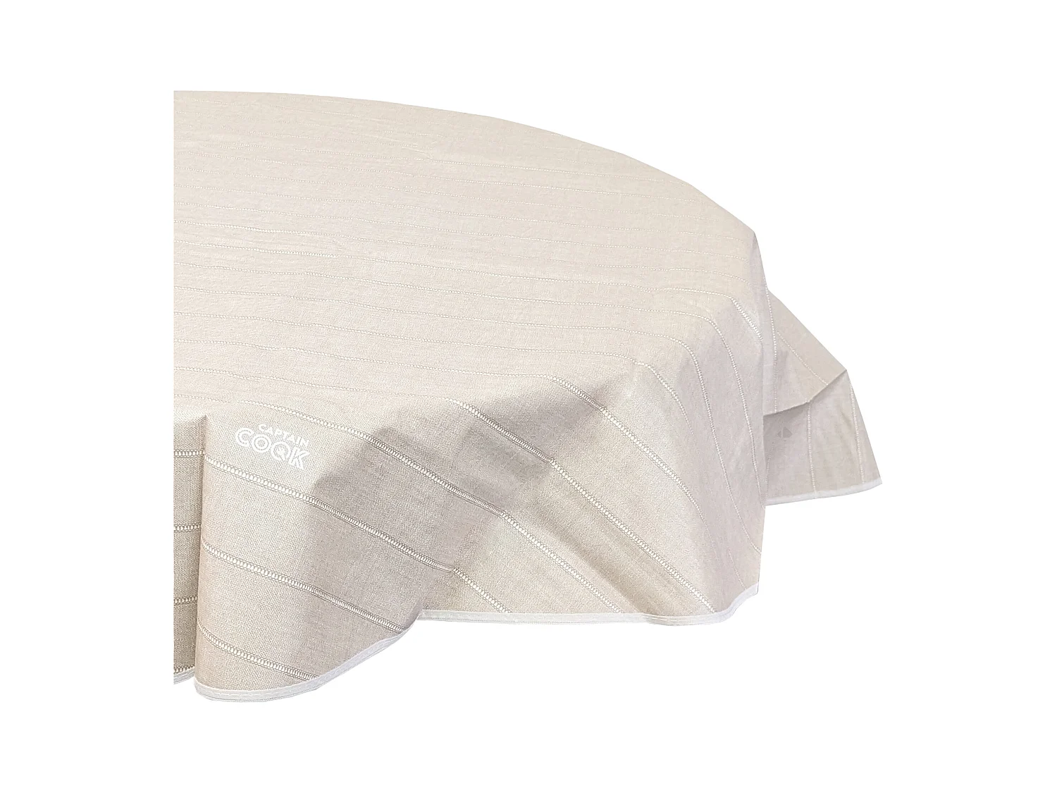 Nappe ronde 160 cm antitaches BALANCE couleur beige