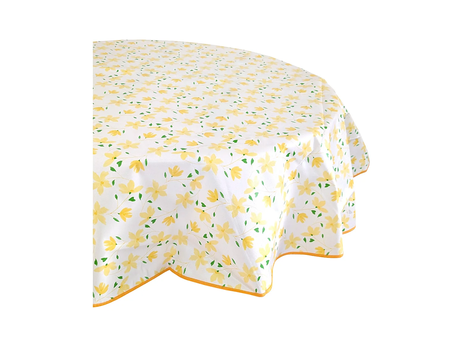 Nappe ronde 160 cm antitaches BLOOM BLOOM jaune