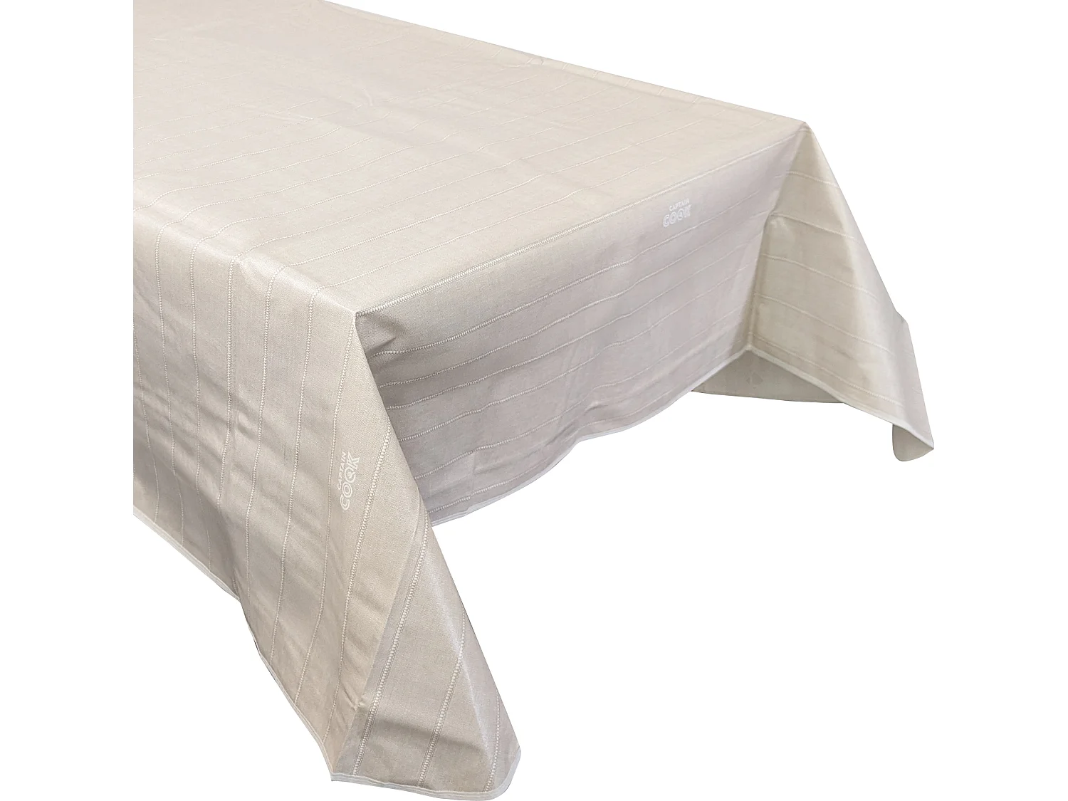 Nappe rectangulaire 140x180cm antitaches collection BALANCE couleur beige