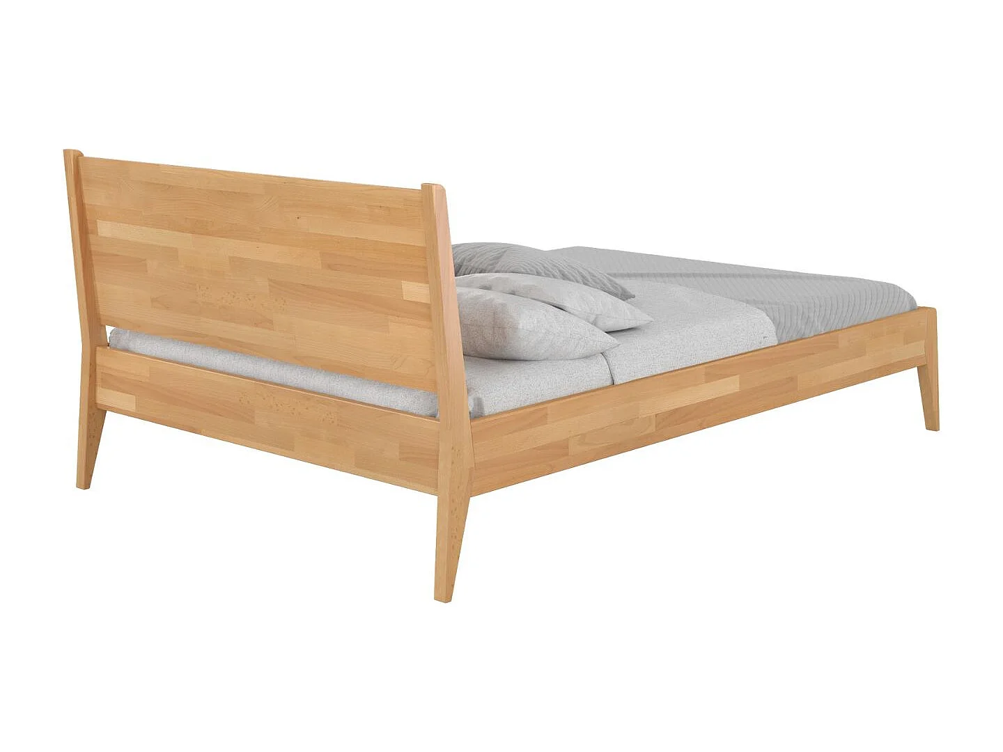 Łóżko bukowe Visby RADOM, 140x200, naturalny