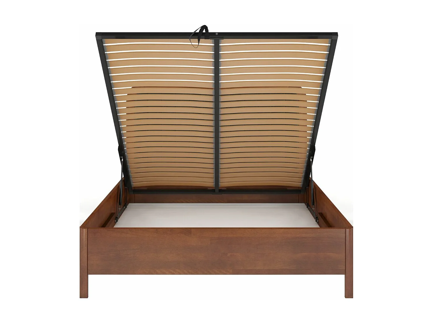 Łóżko bukowe Visby MODENA BC, 140X200, orzech/czarny