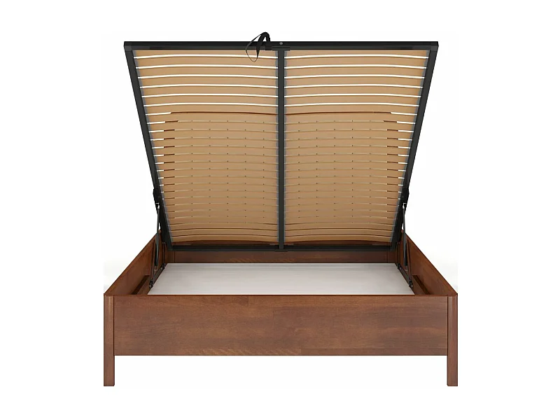 Łóżko bukowe Visby MODENA BC, 160X200, orzech/ecru