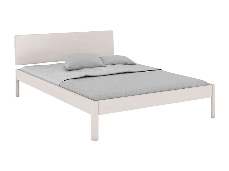 Łóżko bukowe Visby AMMER / 180x200 cm, kolor biały