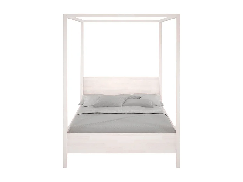 Himmelbett Canopy 140/200 in weiß