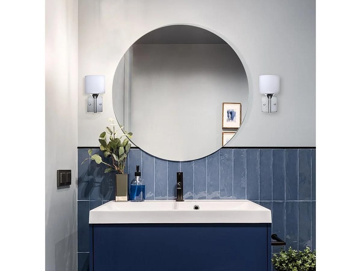 Applique Murale Activejet AJE-MIRA 1P Blanc Argenté (23 x 21,5 x 11,5 cm) (1 Pièce)