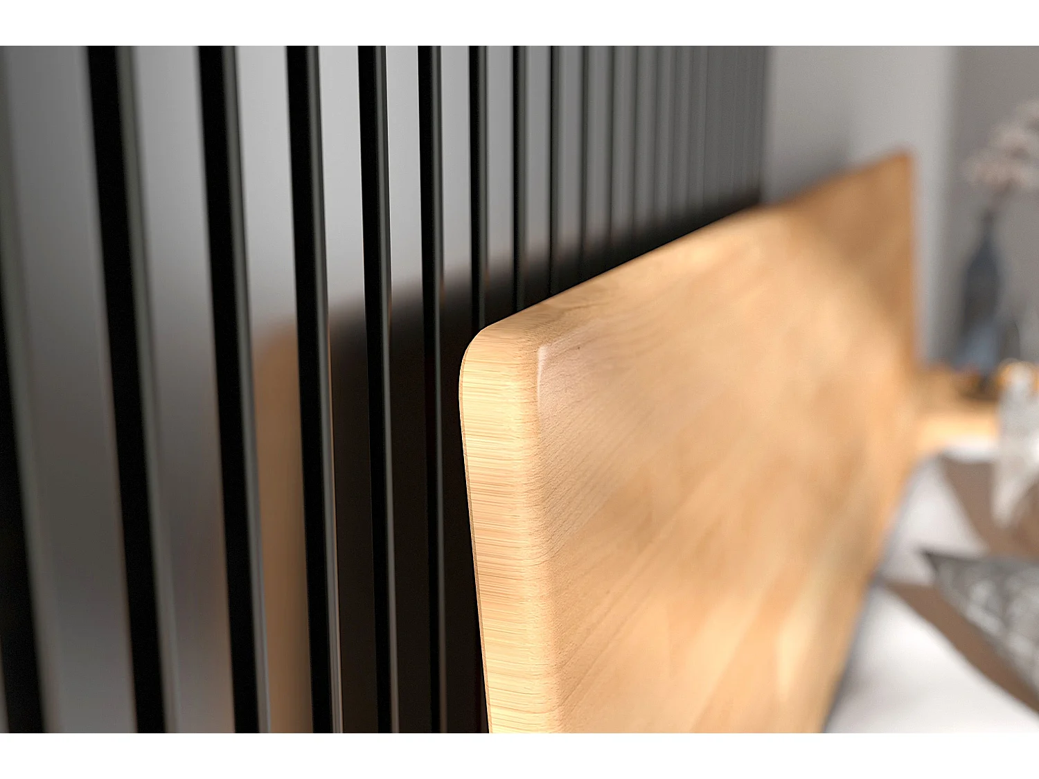 Łóżko bukowe Visby AMMER / 180x200 cm, kolor naturalny