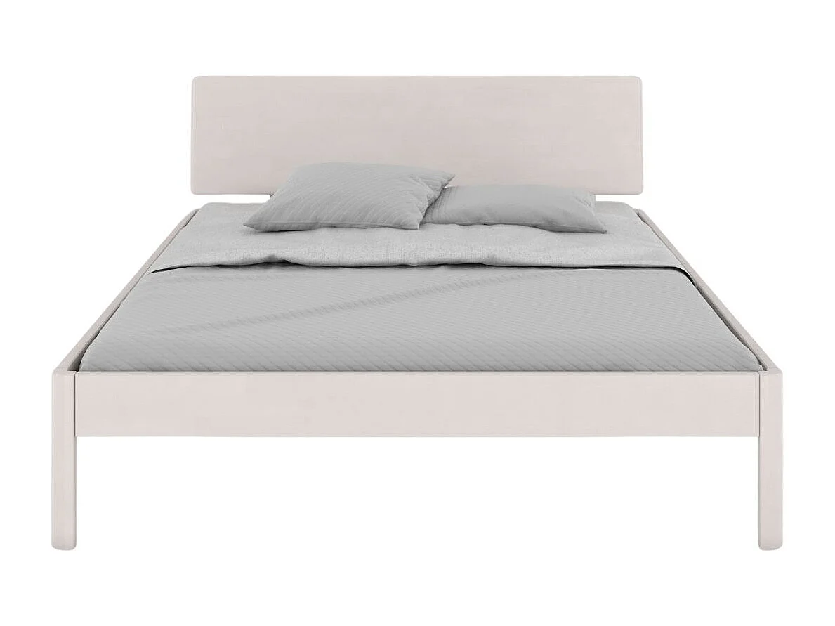 Łóżko bukowe Visby AMMER / 140x200 cm, kolor biały