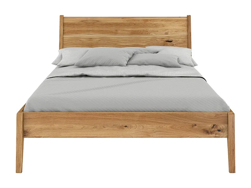 Łóżko dębowe Visby RADOM, 140x200, lakier naturalny