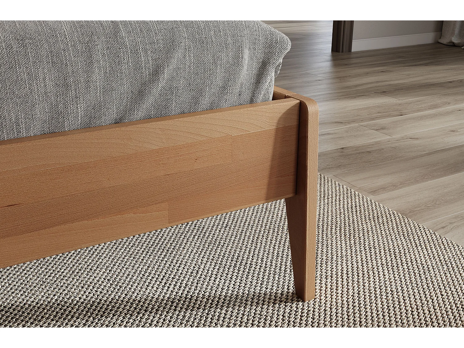 Łóżko bukowe Visby RADOM, 180x200, naturalny