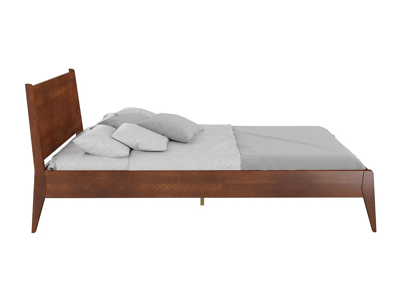 Łóżko bukowe Visby RADOM, 140x200, orzech