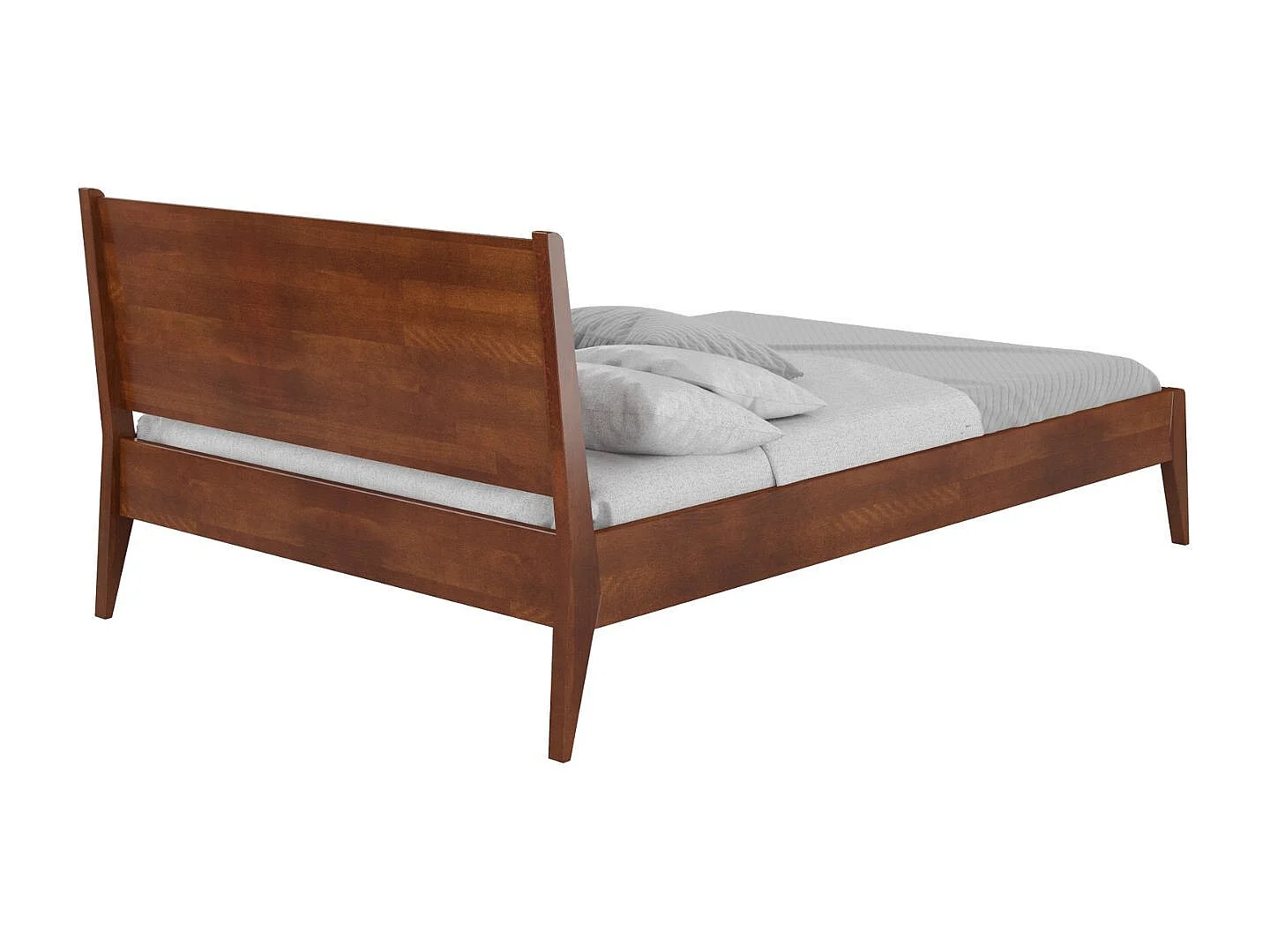 Łóżko bukowe Visby RADOM, 140x200, orzech