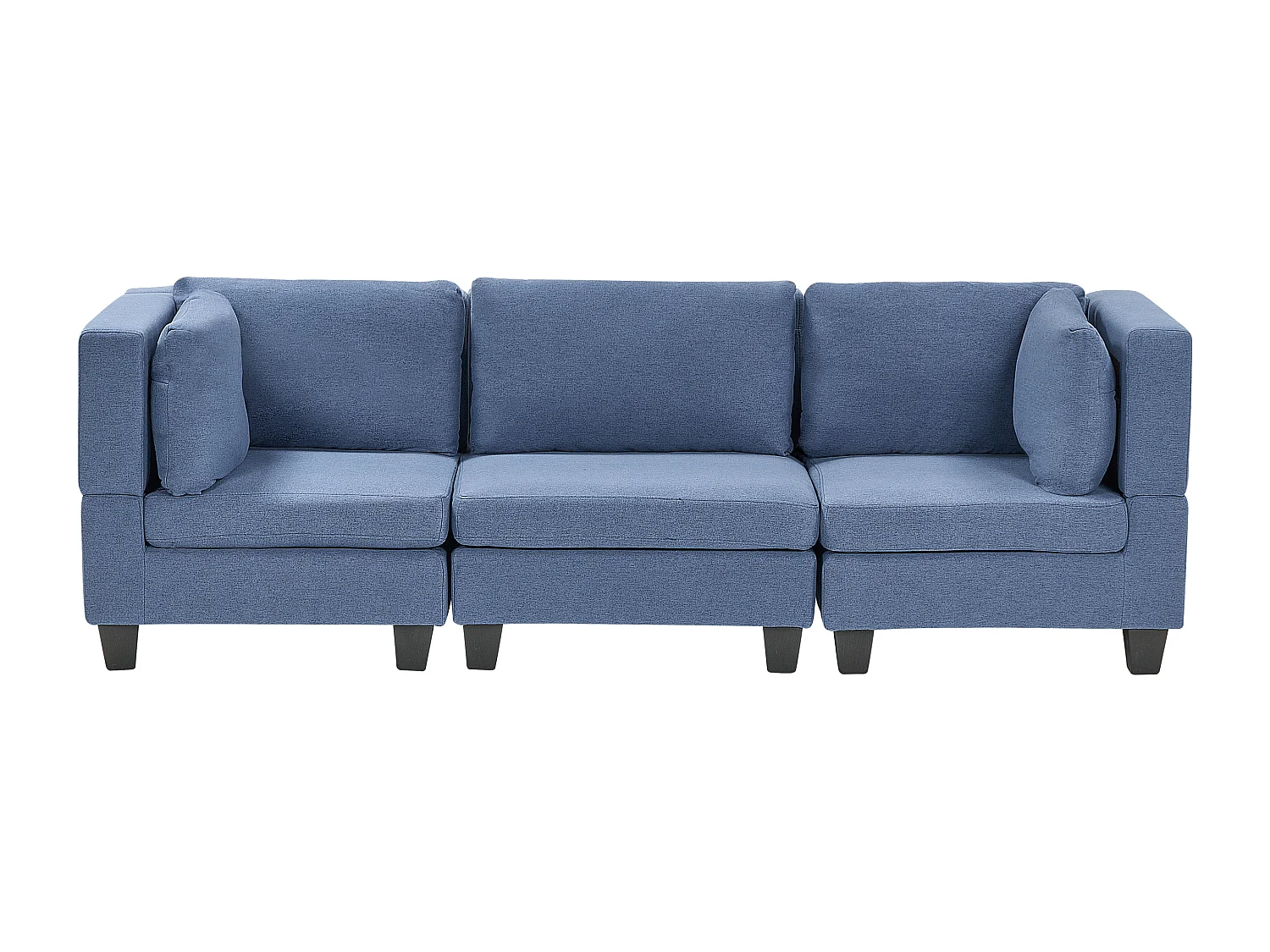 Canapé modulable 3 places UNSTAD Tissu Bleu