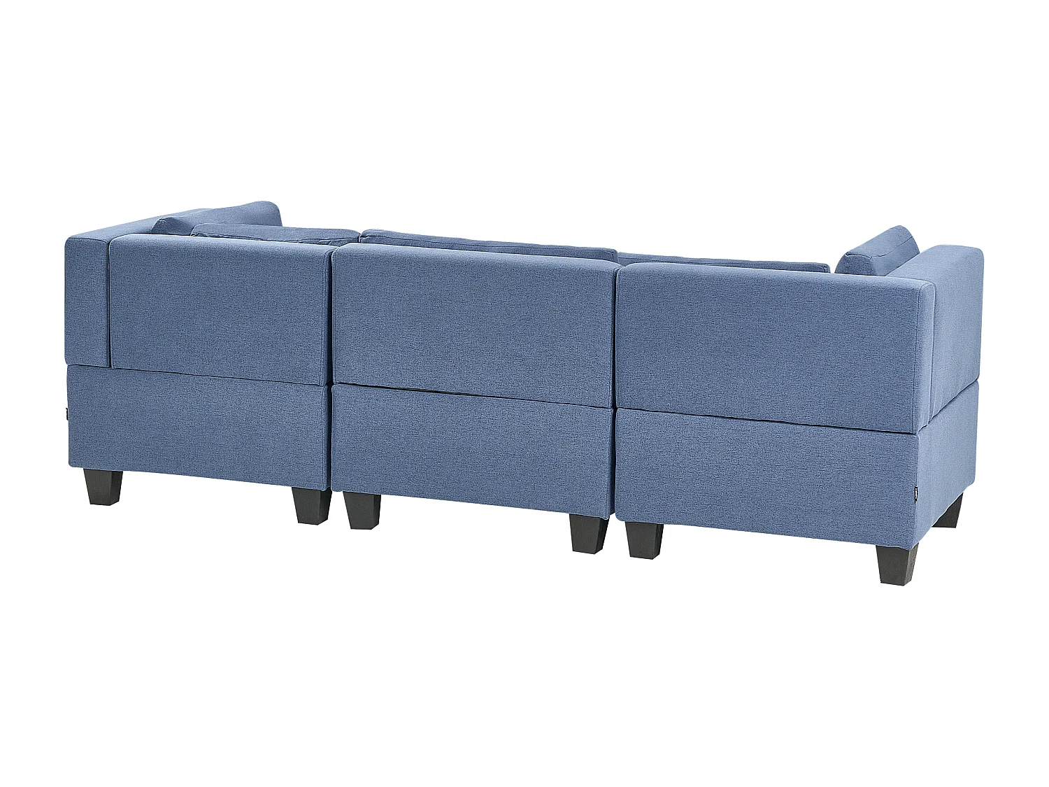 Canapé modulable 3 places UNSTAD Tissu Bleu