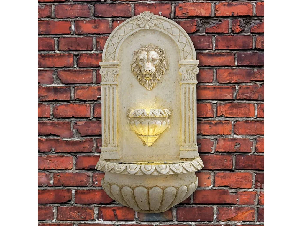 Ubbink Fontaine murale de jardin Acqua Arte Assoro Lion