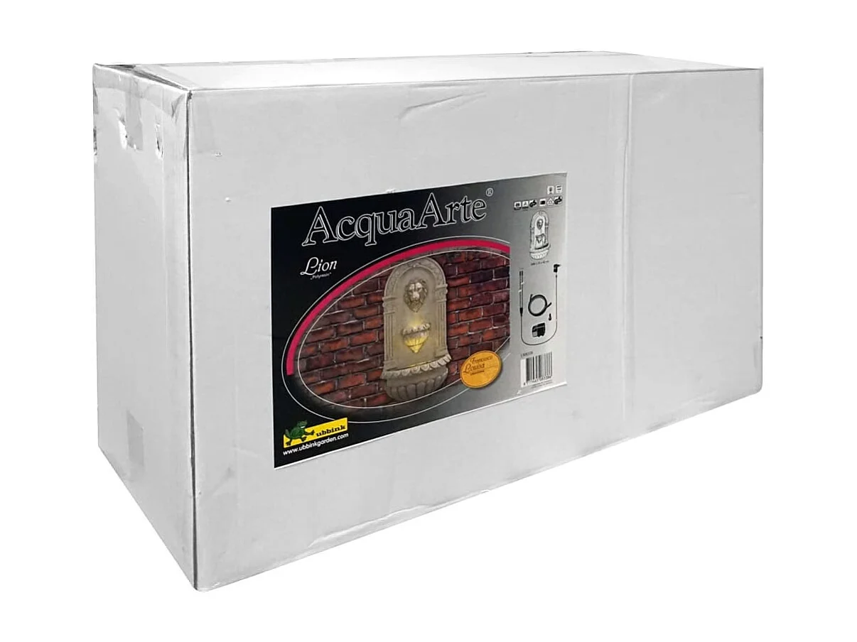 Ubbink Fontaine murale de jardin Acqua Arte Assoro Lion