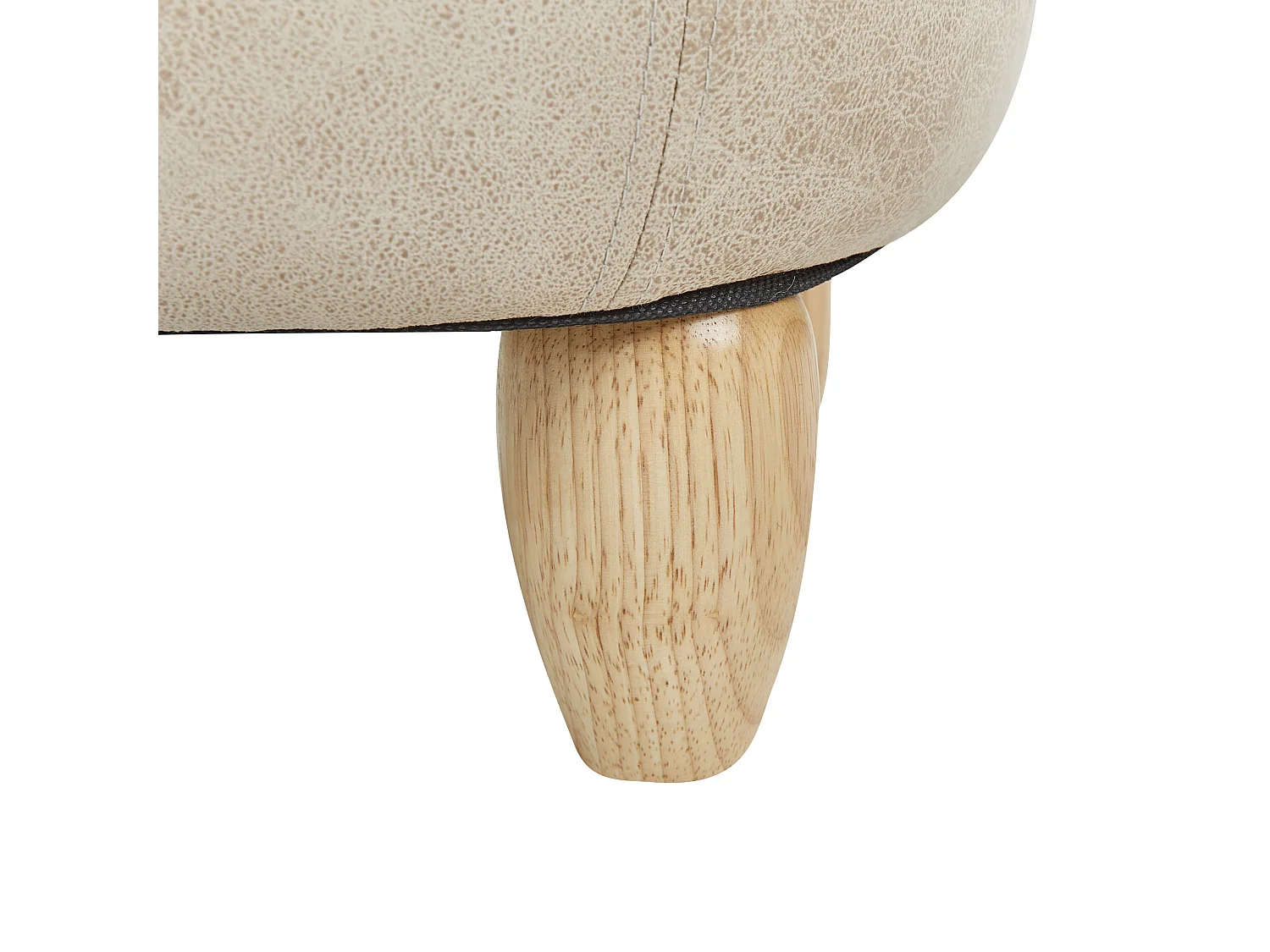 Tamborete animal com arrumação ELEPHANT Pele sintética Taupe