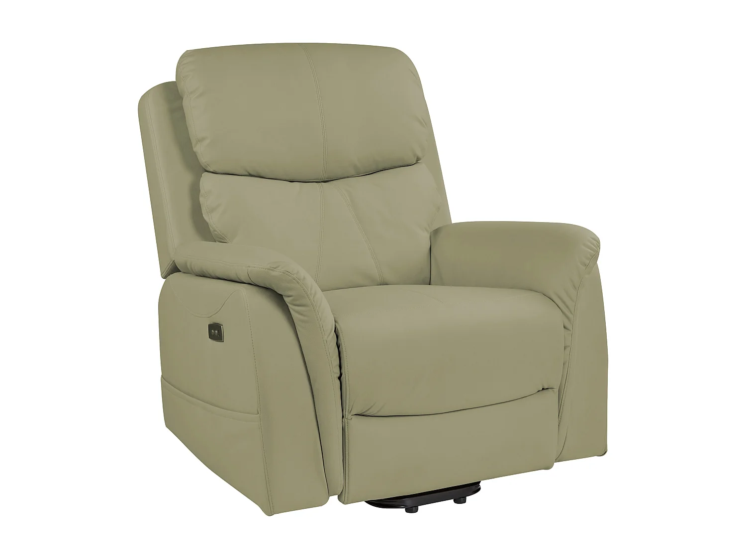 Fauteuil inclinable électrique GLORIE massant Cuir PU Vert