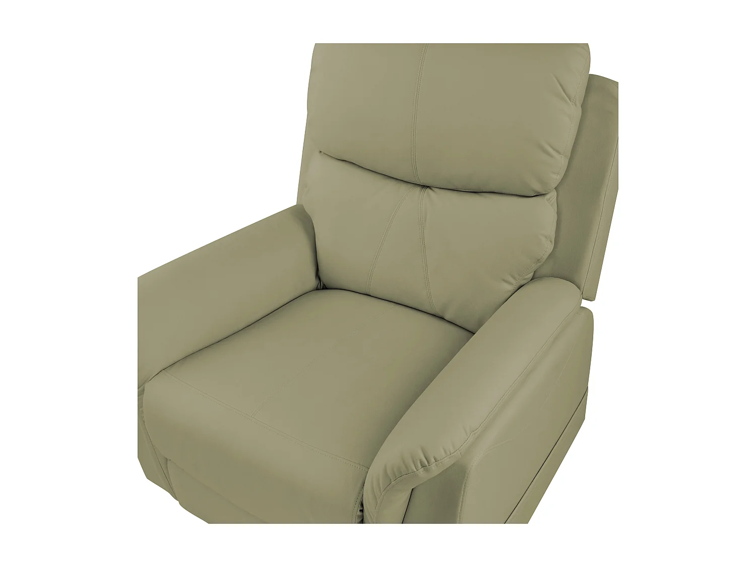 Fauteuil inclinable électrique GLORIE massant Cuir PU Vert