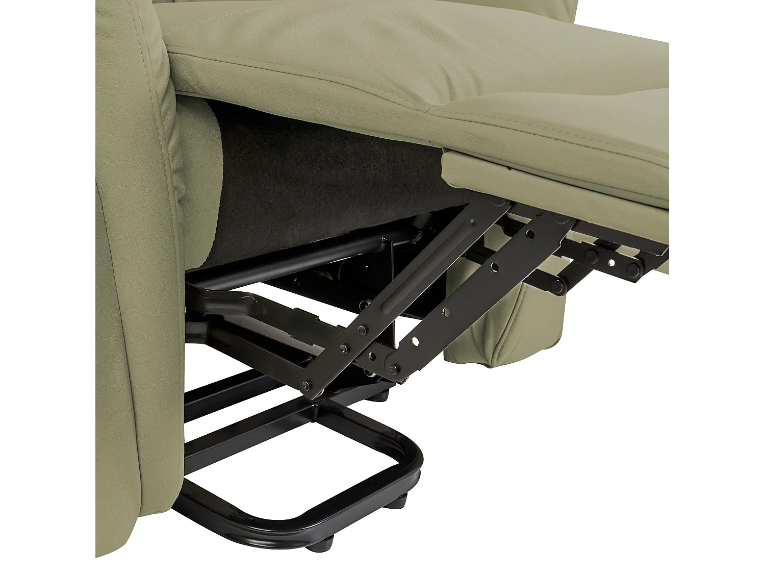 Fauteuil inclinable électrique GLORIE massant Cuir PU Vert