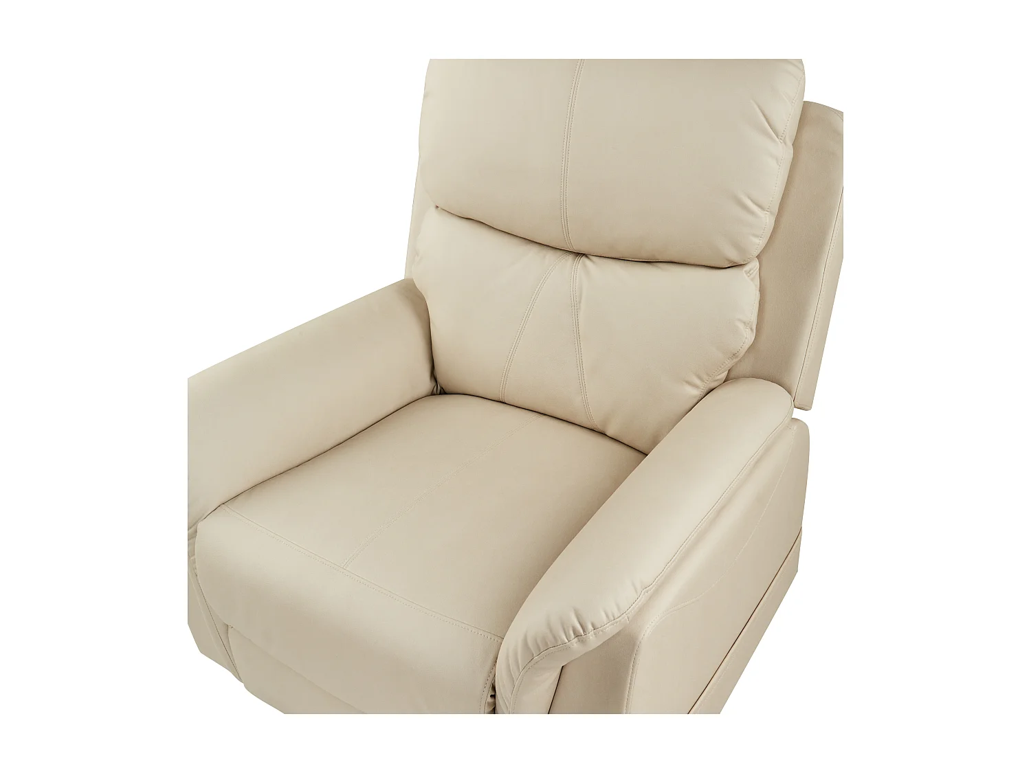 Fauteuil inclinable électrique GLORIE massant Cuir PU Beige clair