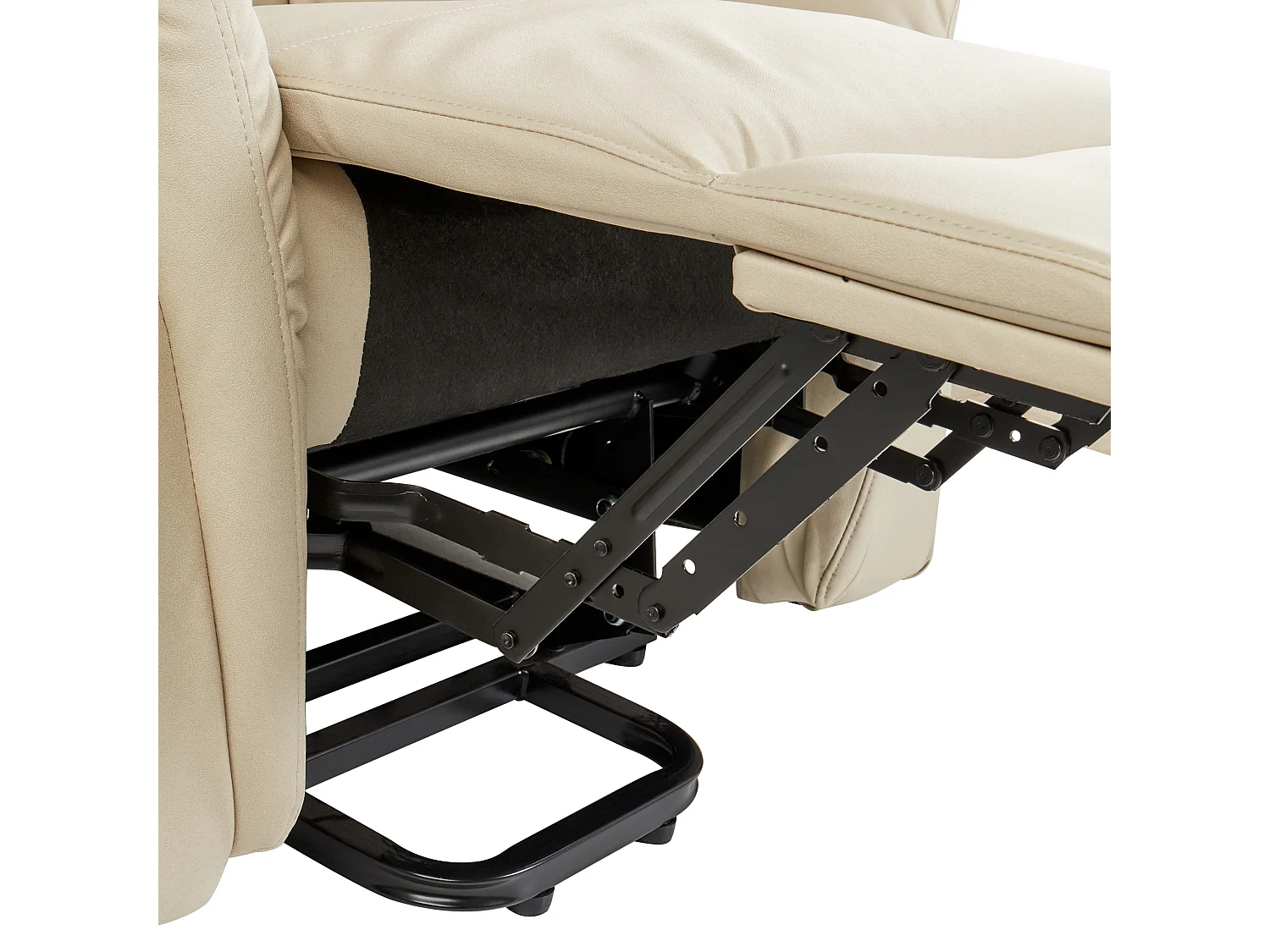 Fauteuil inclinable électrique GLORIE massant Cuir PU Beige clair