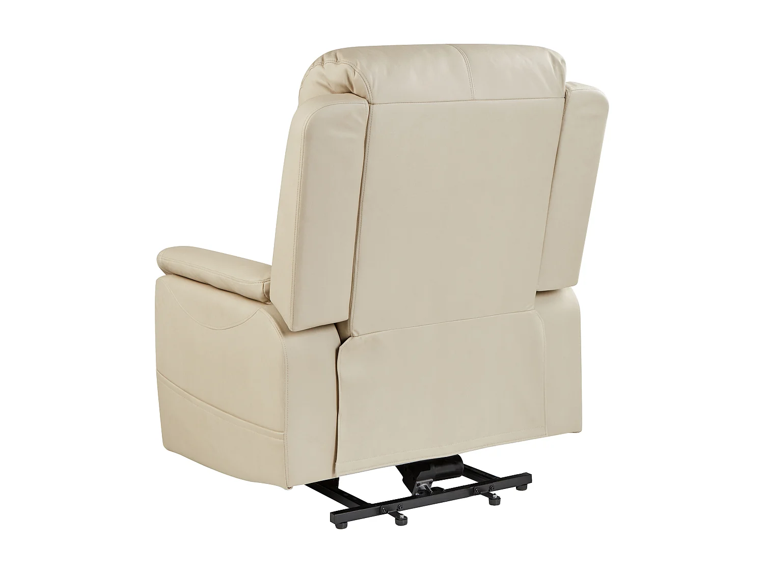 Fauteuil inclinable électrique GLORIE massant Cuir PU Beige clair
