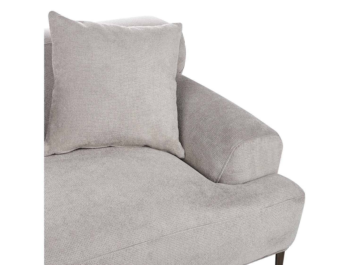 Sofá MATILA Tela Gris claro 3 plazas