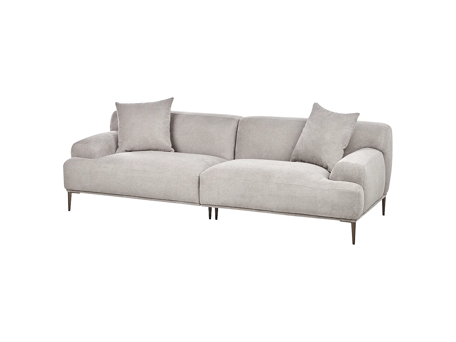 Bank MATILA Stof Lichtgrijs 3-zitter
