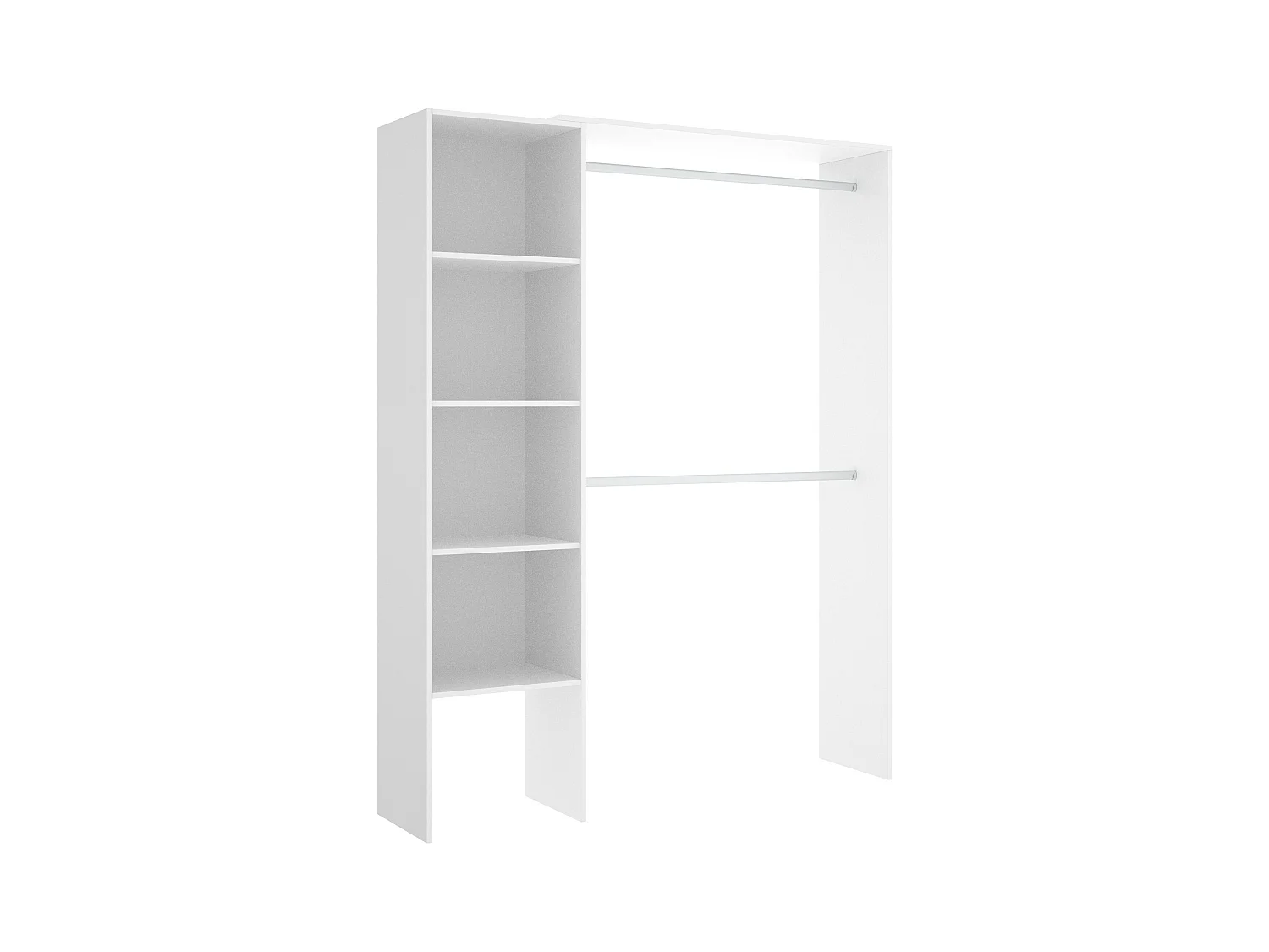 Armario extensible - L110/140 cm - Blanco - BELVANA