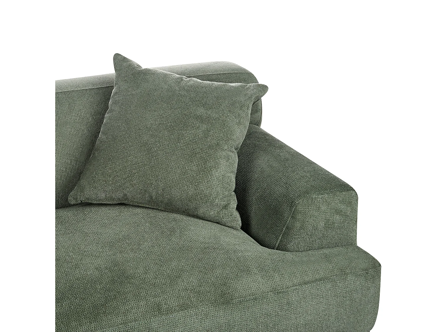 Sofa MATILA Stoff Grün 3-Sitzer