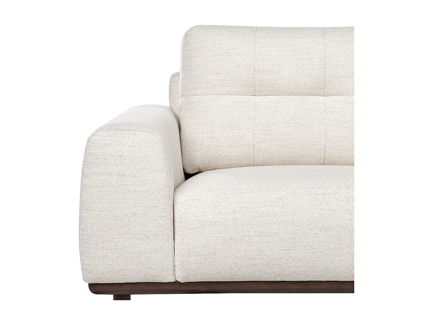 Sofa LAURILA Stoff Hellbeige 2-Sitzer