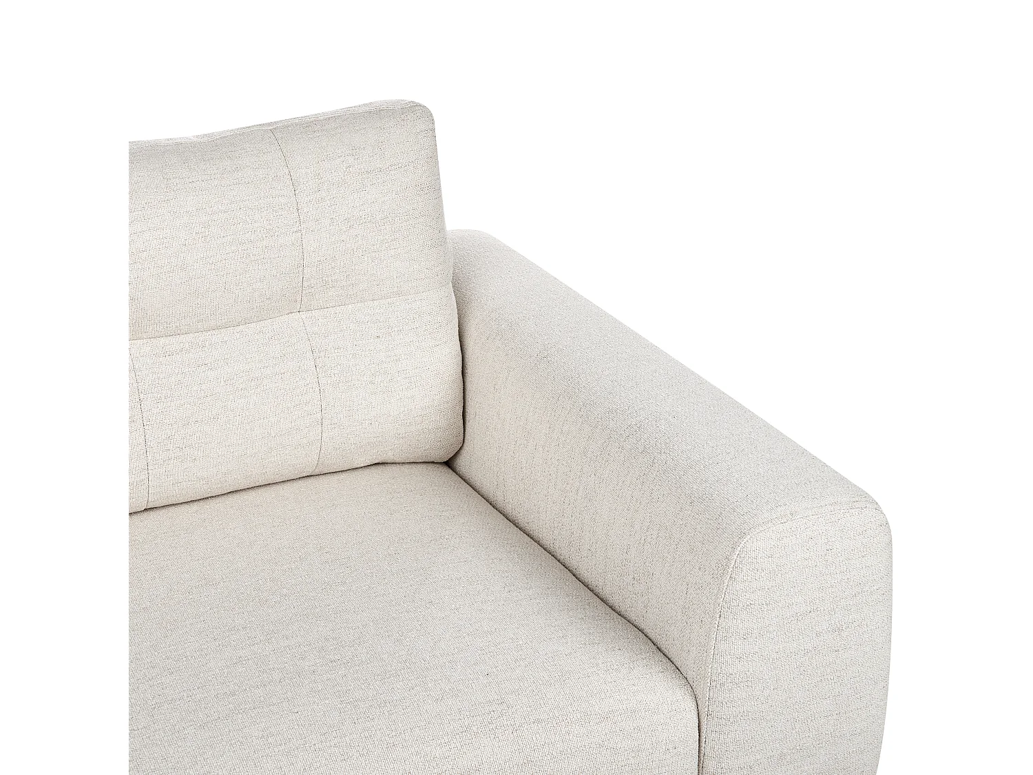 Sofa LAURILA Stoff Hellbeige 2-Sitzer