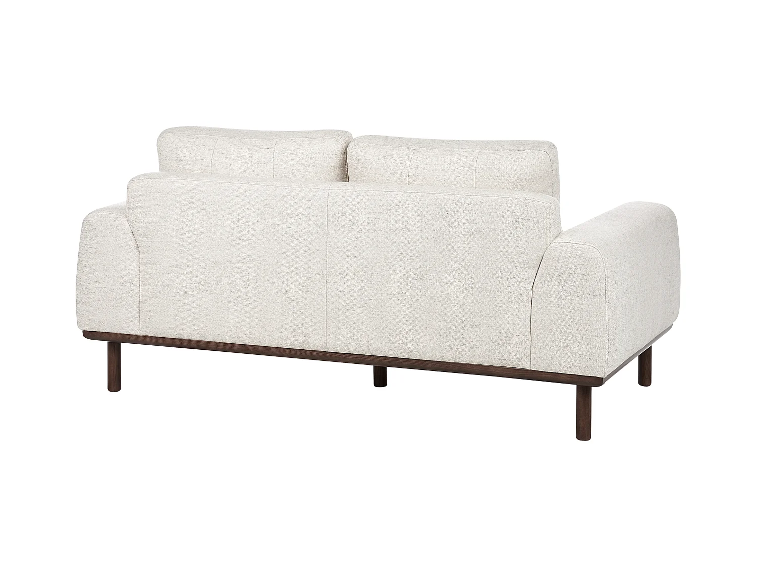 Canapé 2 places LAURILA Tissu Beige clair