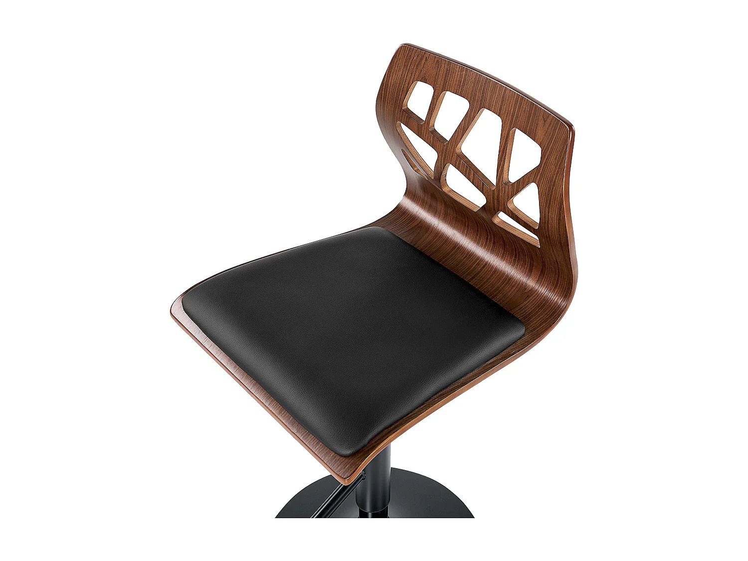 Lot de 2 chaises de bar PETERSBURG Cuir PU Noir