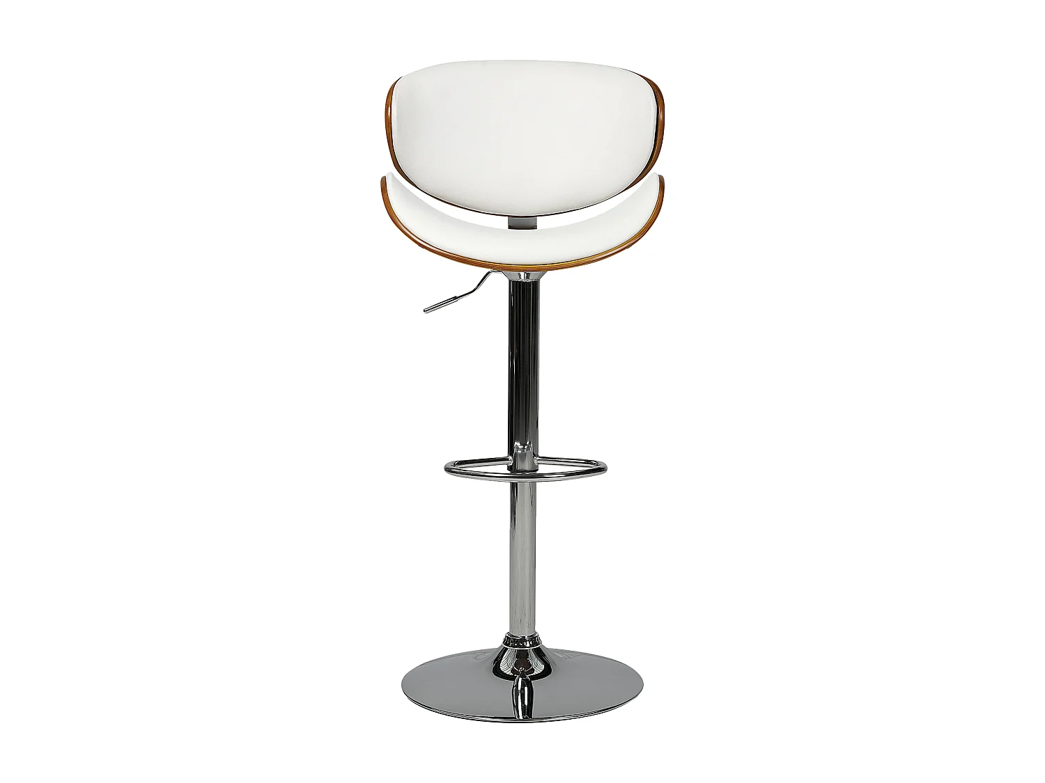 Set di 2 sedie alte ROTTERDAM Pelle sintetica Bianco