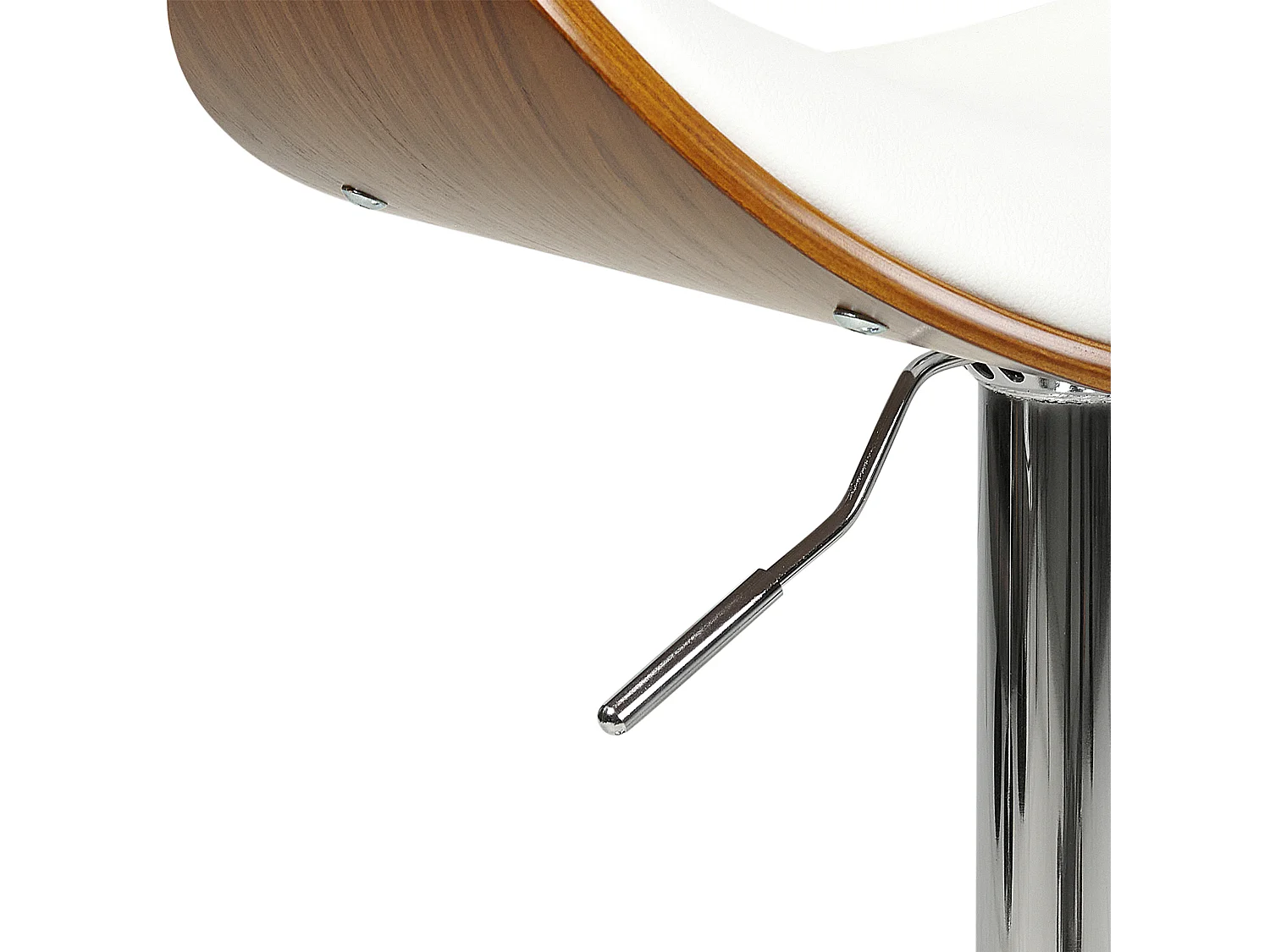 Set di 2 sedie alte ROTTERDAM Pelle sintetica Bianco