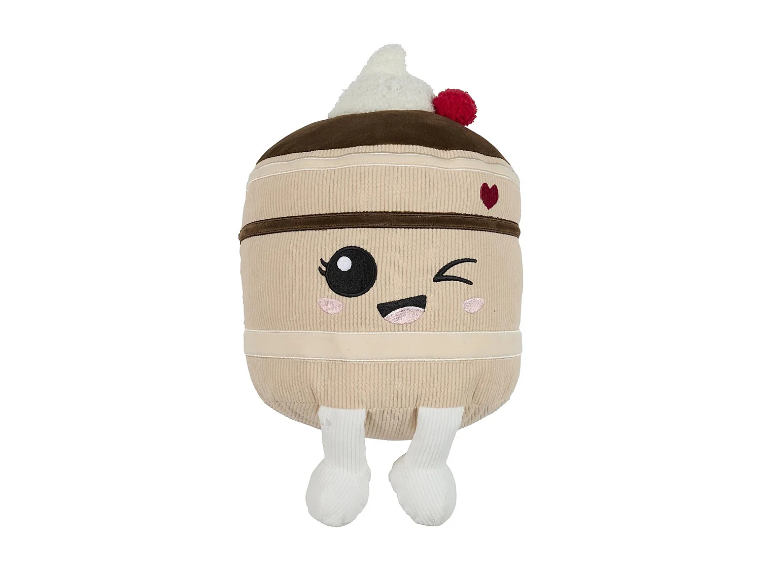 Peluche en polyester forme gâteau au chocolat collection KAWAII marron