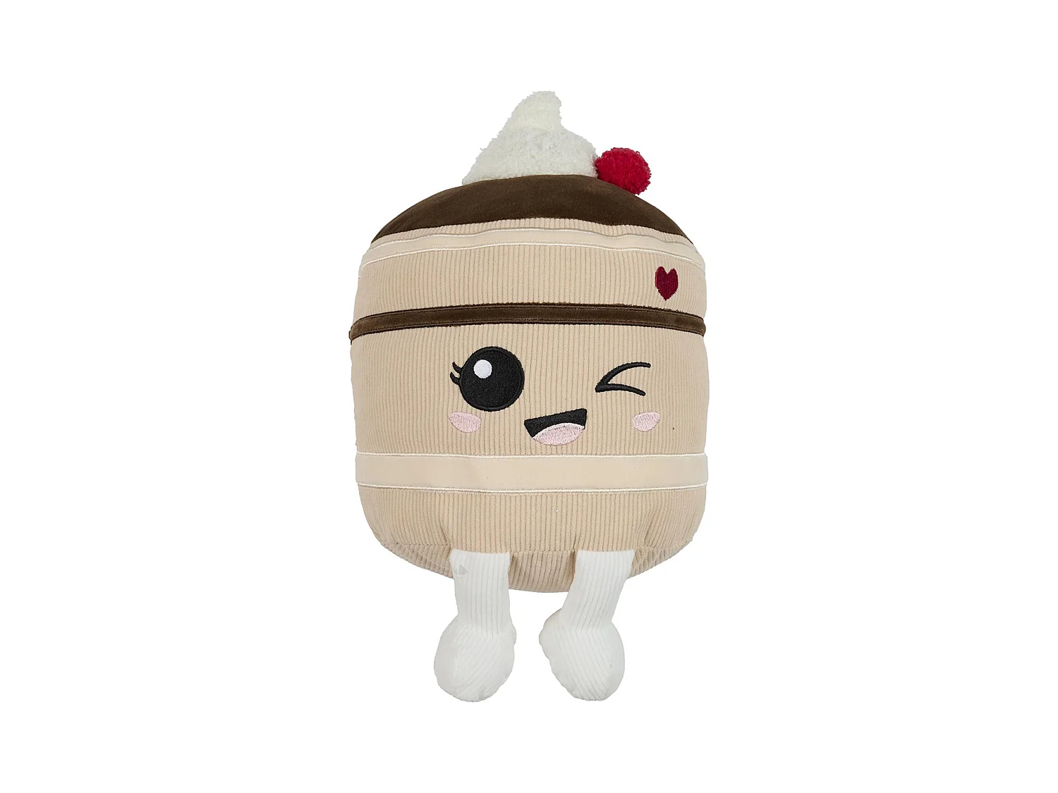 Peluche en polyester forme gâteau au chocolat collection KAWAII marron