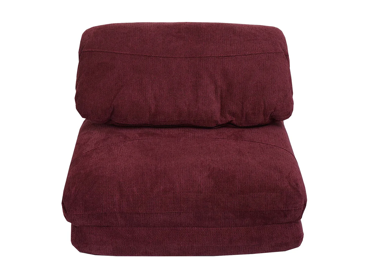 Sillón cama MCW-E68,  burdeos