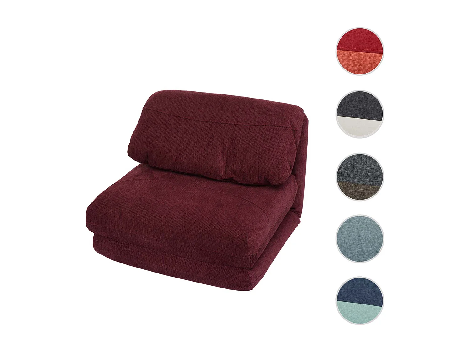 Fauteuil-lit MCW-E68,  bordeaux