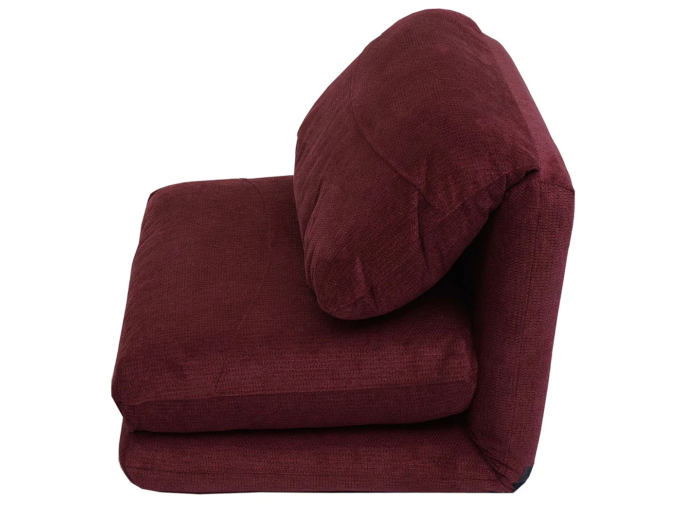 Fotel rozkładany MCW-E68,  bordeaux