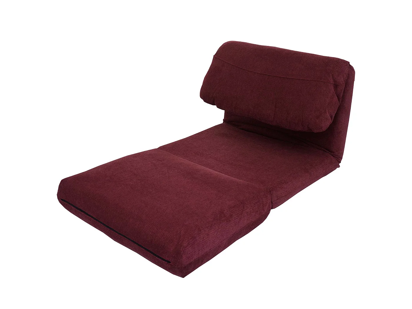 Fotel rozkładany MCW-E68,  bordeaux