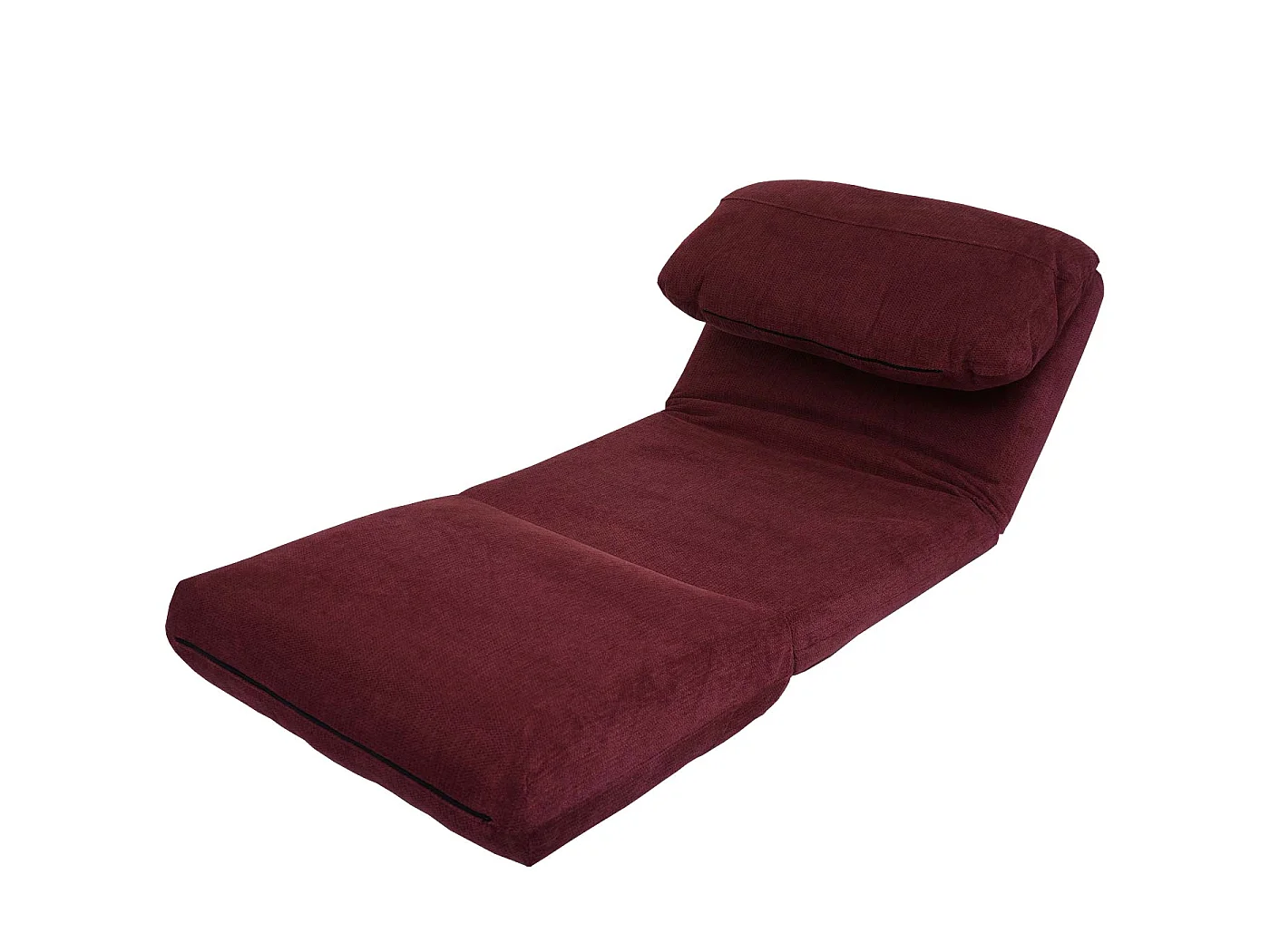 Fotel rozkładany MCW-E68,  bordeaux