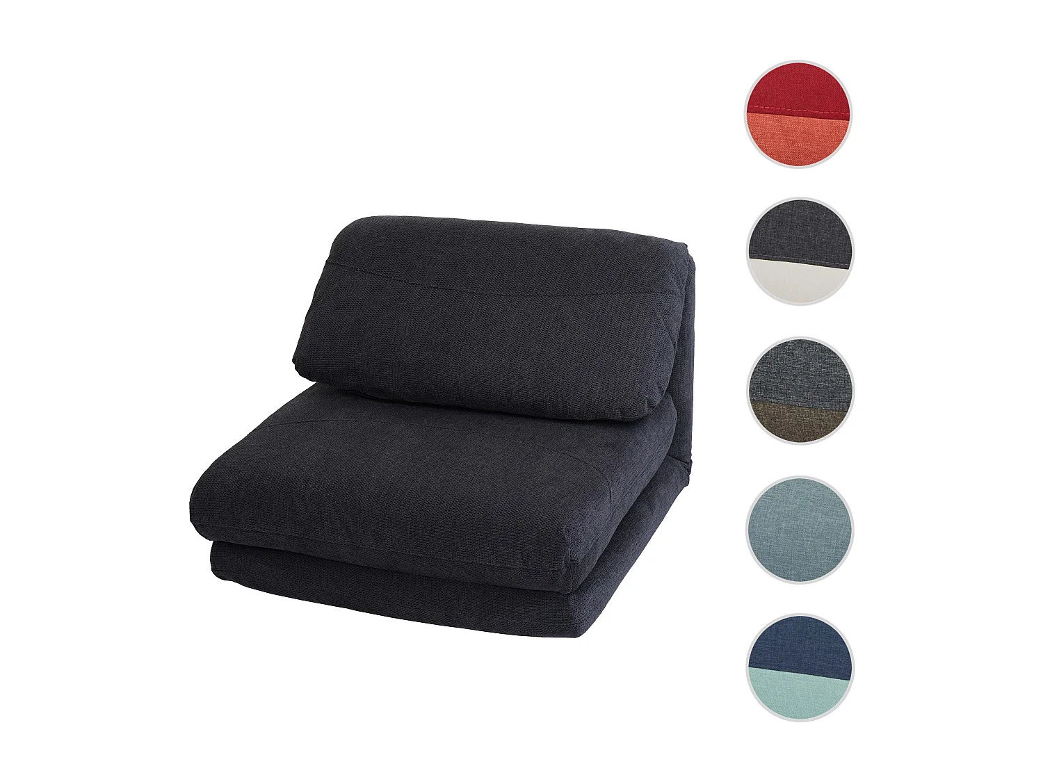 Fauteuil-lit MCW-E68,  gris foncé