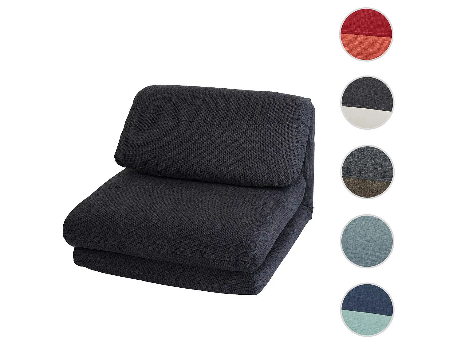 Slaapstoel MCW-E68,  donkergrijs