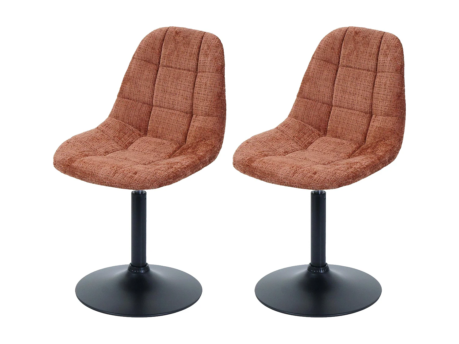 Krzesło do jadalni MCW-A60 (zestaw 2 sztuk),  terakota