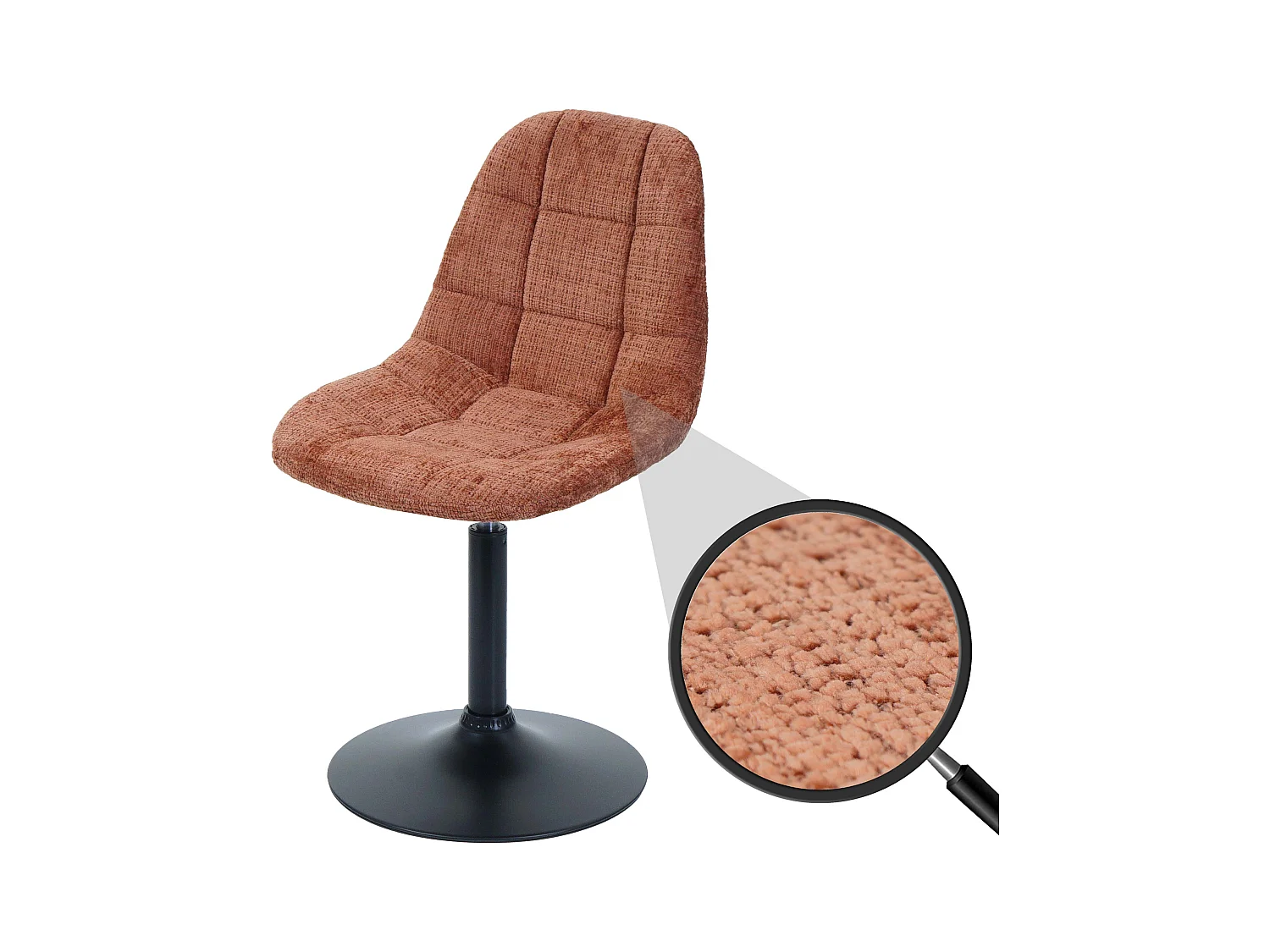 Chaise de salle à manger MCW-A60,  terracotta