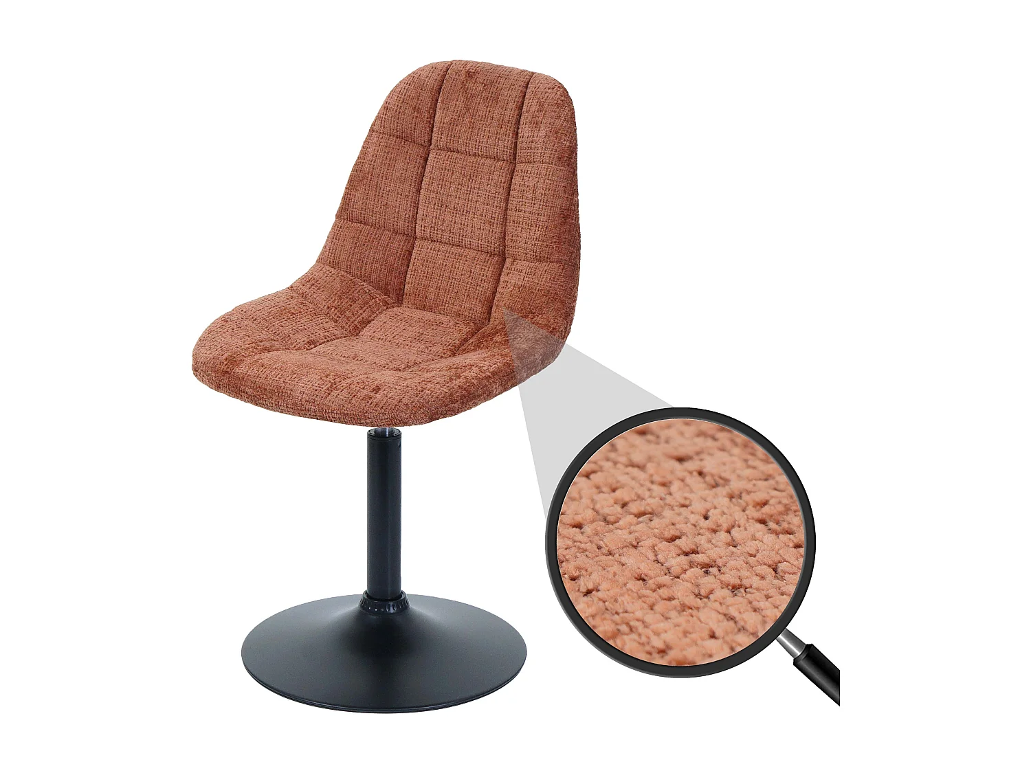 Chaise de salle à manger MCW-A60,  terracotta